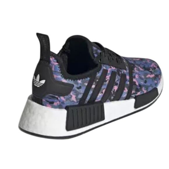 Adidas NMD_R1, Black & Pink Camouflage, Boost, Youth Size 5.5, Women's Size 7 - Picture 4 of 10